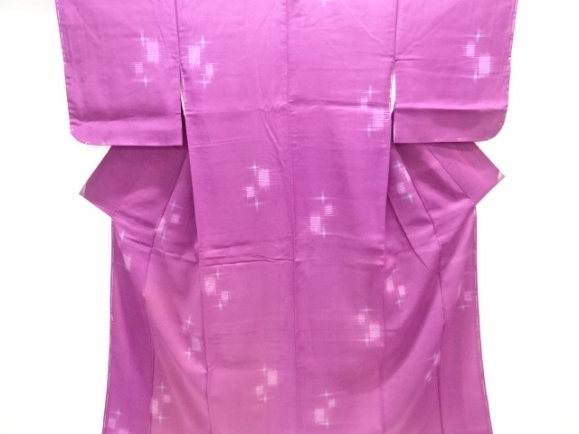 JAPANESE KIMONO / ANTIQUE KIMONO / TAISHO ROMAN STYLE / WOVEN KASURI PATTERN